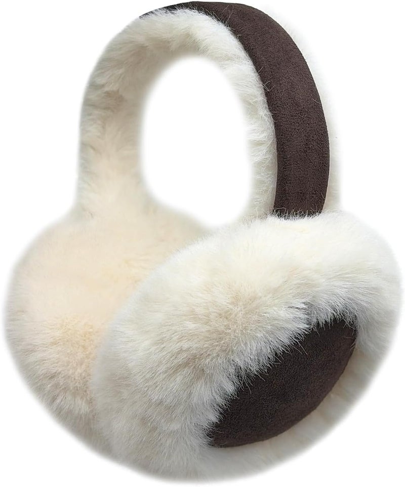 Kedofe Ear Muffs for Winter Women Foldable Fuzzy Cold Outdoor Earmuffs Soft Faux Furry Ear Warmers Covers - Image 1